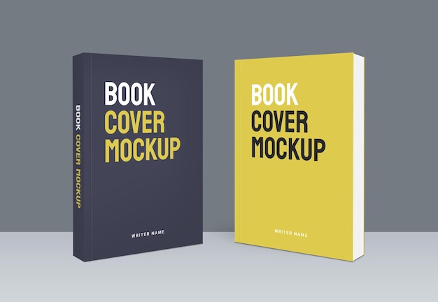 Realistic Book Cover Mockup Template