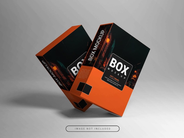 Realistic Box Packaging Mockup