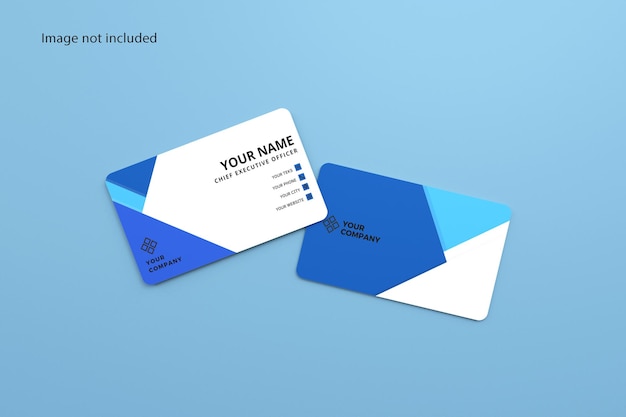 REALISTIC BUSINESS CARD 3D RENDER MOCKUP