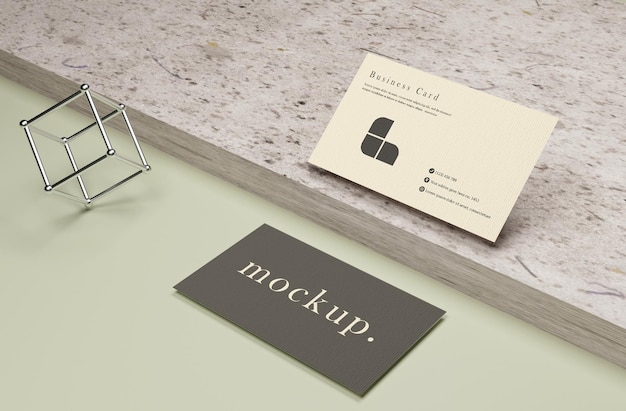 Realistic Business card mockup design template