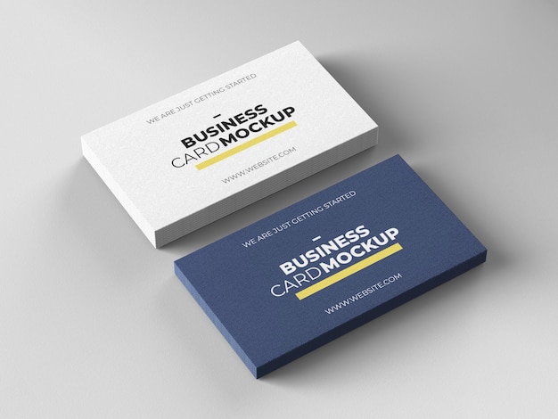 Realistic Business Card Mockup