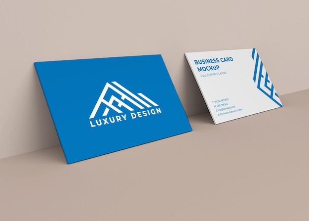 Realistic business card mockup