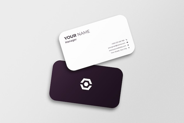 Realistic business card mockup