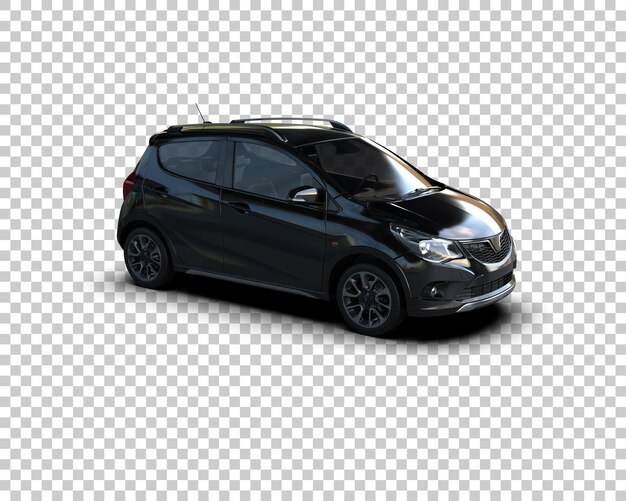 Realistic Car isolated on background 3d rendering illustration