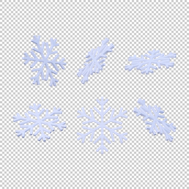 Realistic Christmas snow 3d icon isolated