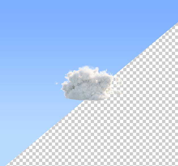 Realistic cloud Lush cloud 3d render