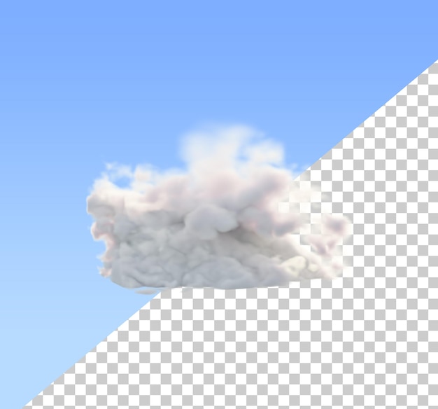 Realistic cloud Lush cloud 3d render