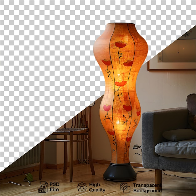 PSD realistic contemporary lamp with soft glow