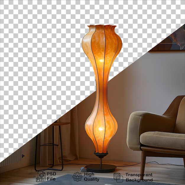 PSD realistic contemporary lamp with soft glow