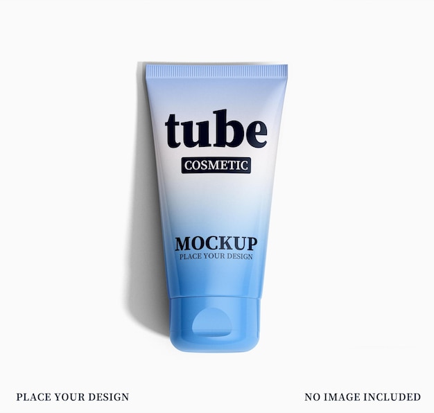 Realistic Cosmetic Tubes Mockup on Isolated Background