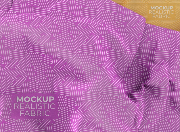 Realistic fabric mock-up design