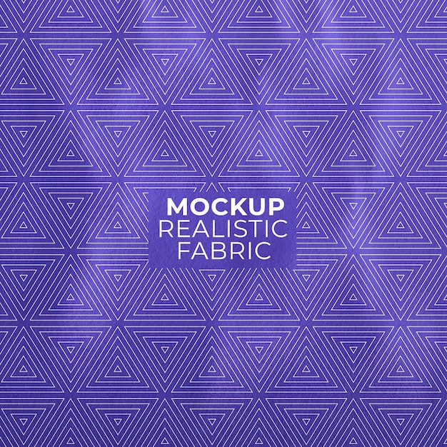 Realistic fabric mock-up design