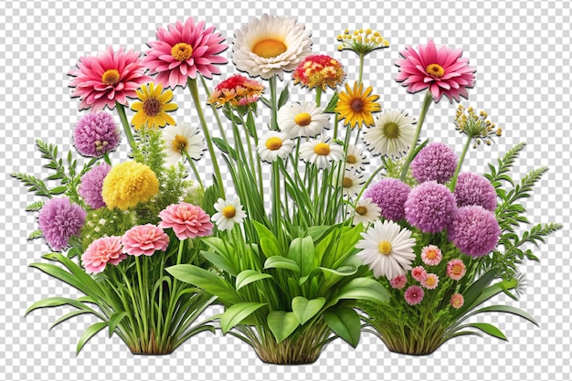 Realistic flowering plants png