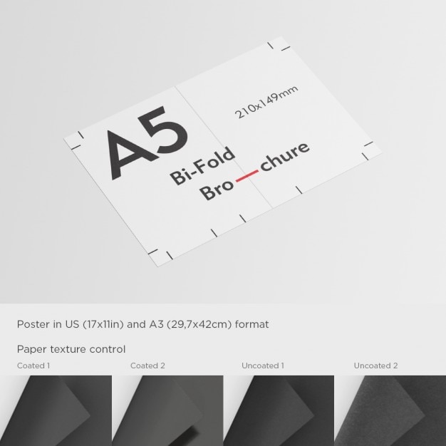 PSD realistic flyer presentation