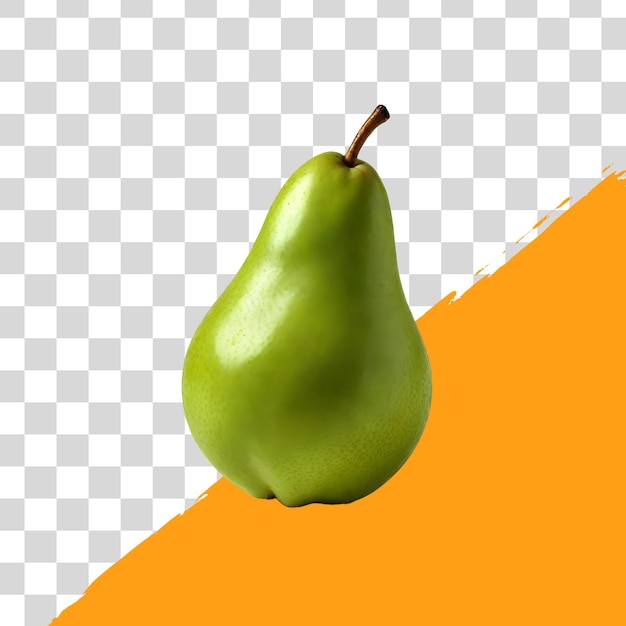 Realistic Fresh Pear fruit on Transparent background PNG PSD design