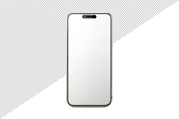 PSD realistic front view smartphone mockup mobile iphone white background