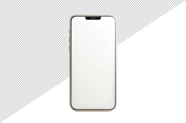 PSD realistic front view smartphone mockup mobile iphone white background