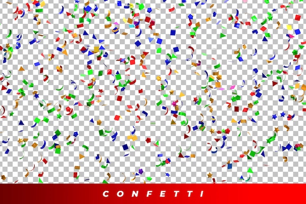 Realistic Golden Confetti and serpentine explosion For The Festival Party Ribbon Blast Carnival Elem