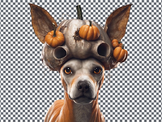 Realistic halloween angry pumpkin with transparent background