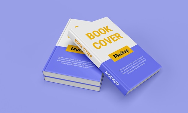 Realistic Hard cover book mockup