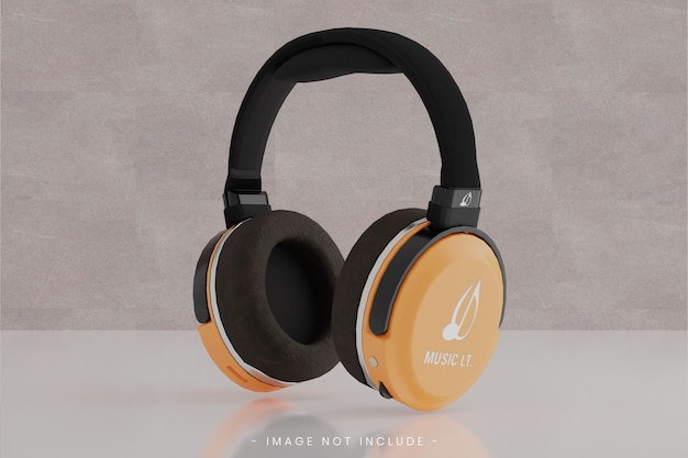 PSD realistic headphone mockup