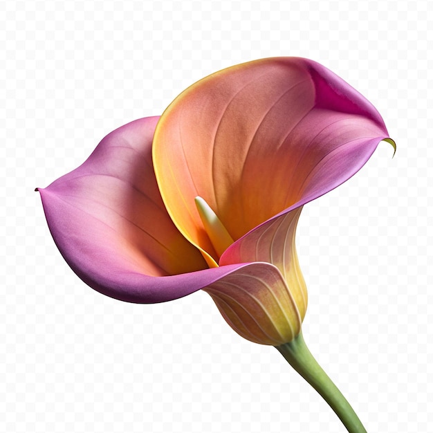 PSD realistic high quality beautiful flower on transparent background