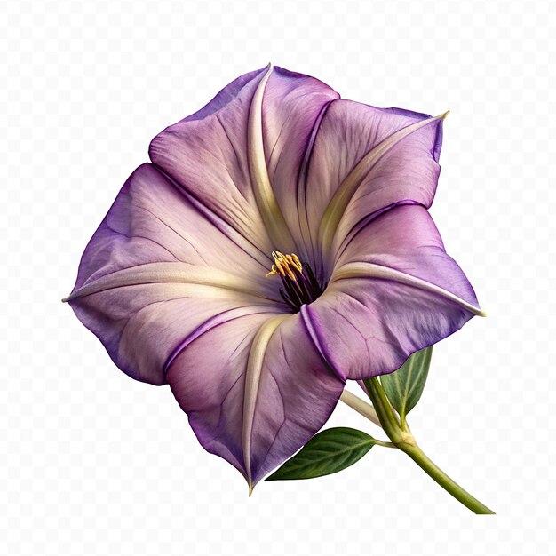 PSD realistic high quality beautiful flower on transparent background