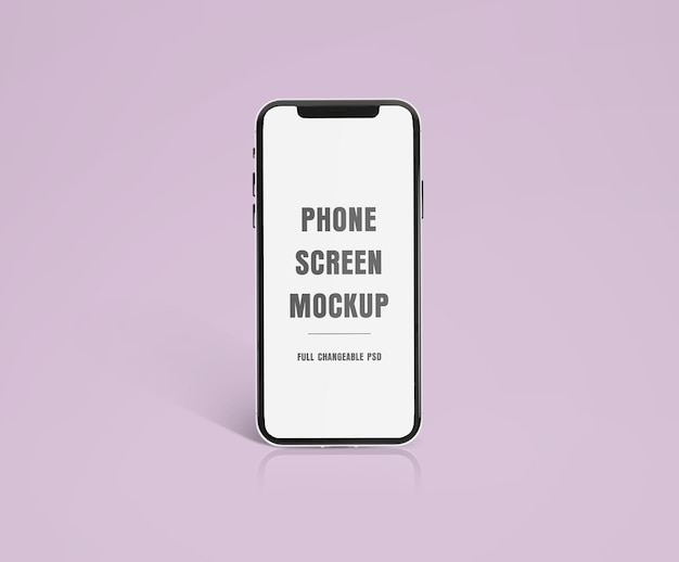 Realistic high quality modern smartphone mockup isolated