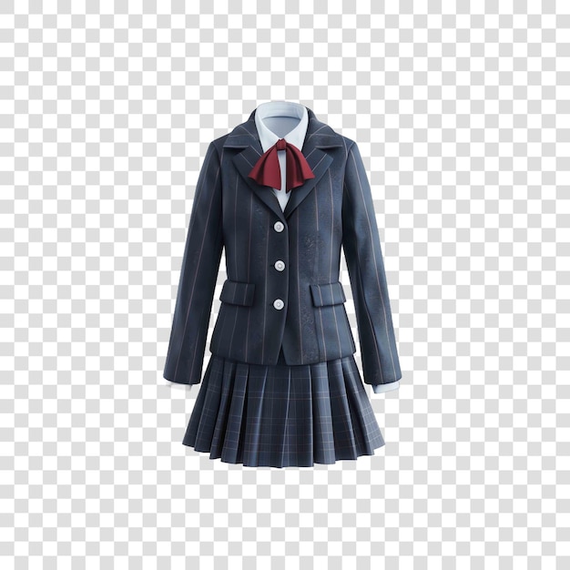 PSD realistic high school uniform back to school kidson transparent background