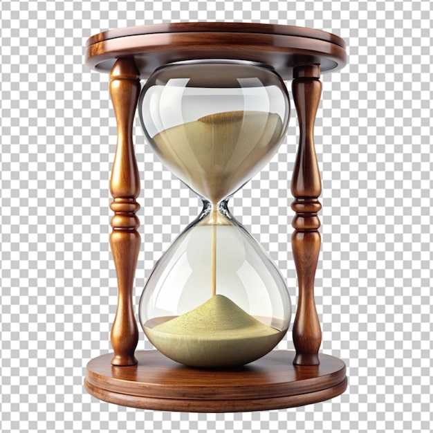 realistic hourglass transparent sand clock