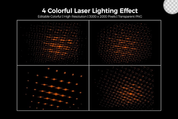 Realistic laser lighting effect