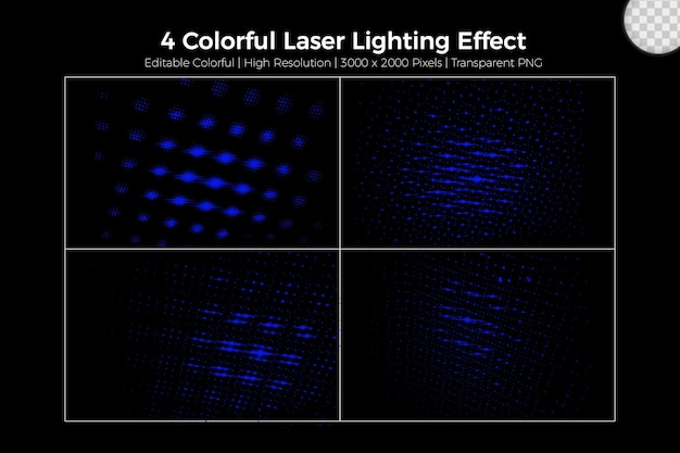 Realistic laser lighting effect