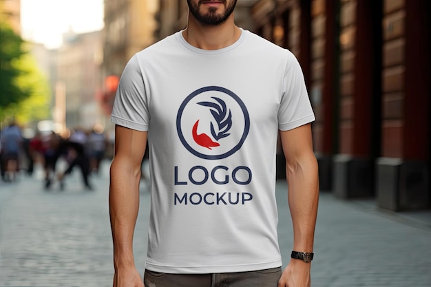 Realistic Light Grey Tshirt Mockup for Custom Designs Elegant White Tshirt Template