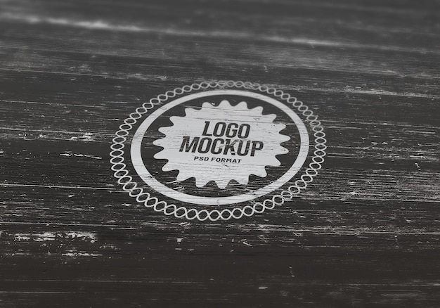 Realistic Logo Mockup Psd Template Design