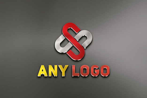 PSD realistic logo mockup