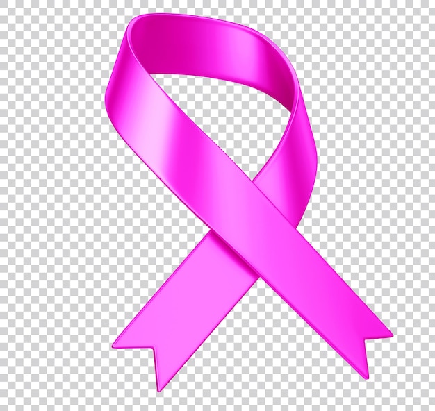 Realistic medical symbol for national breast cancer awareness month in october