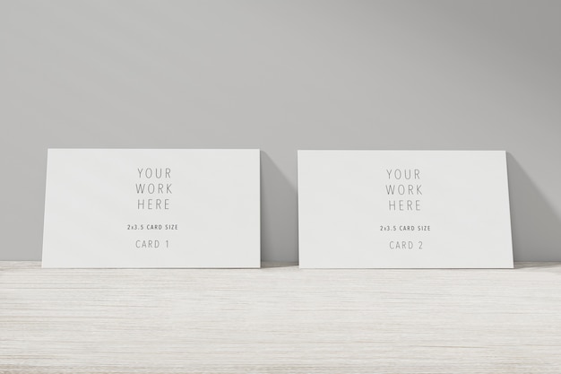 Realistic Mockup Business Card 