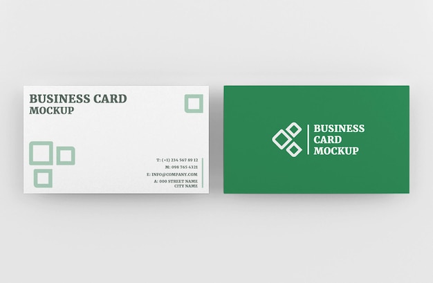 Realistic modern business card mockup