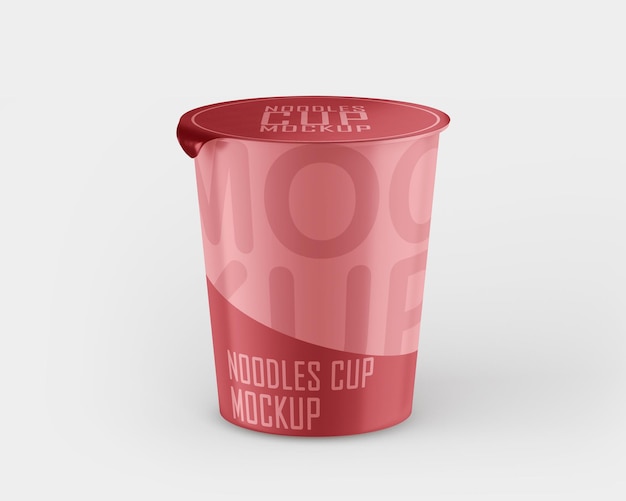 Realistic Noodle Cup Mockup