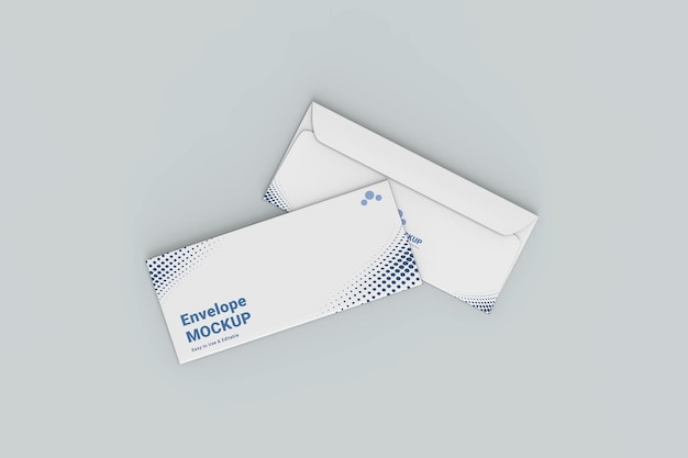 Realistic Office Envelope Display Mockup