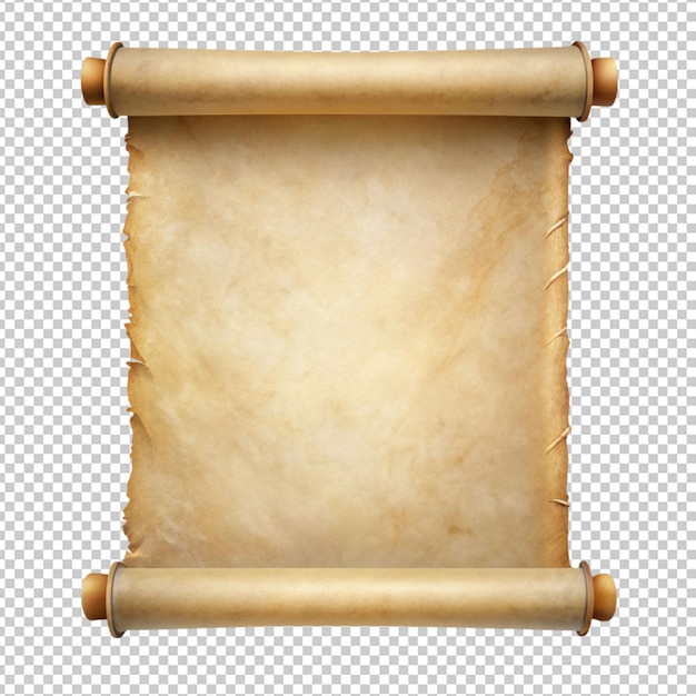 realistic open parchment scroll