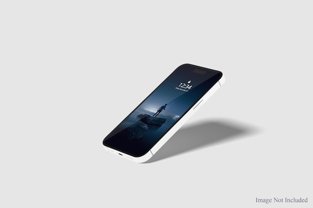 Realistic Phone 14 Pro Max Mockup Design