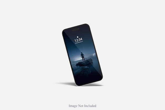 Realistic Phone 14 Pro Max Mockup Design