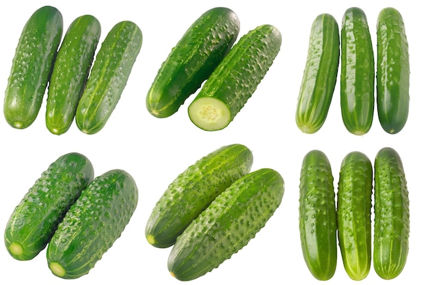 Realistic photo illustration of Cucumber isolated on transparent background