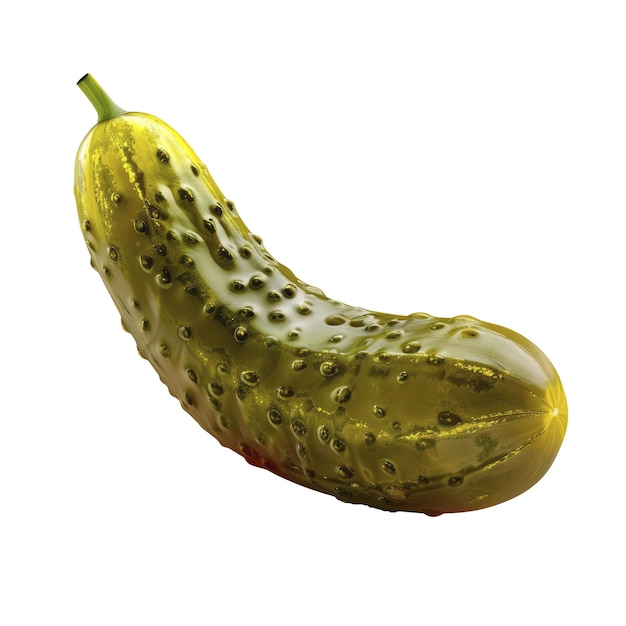 A realistic photo of pickle isolated on white background