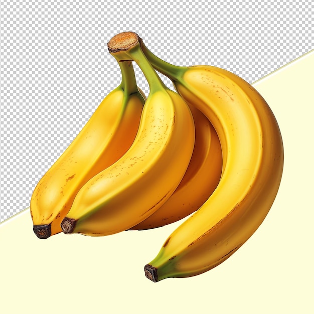 Realistic png banana with a transparent background