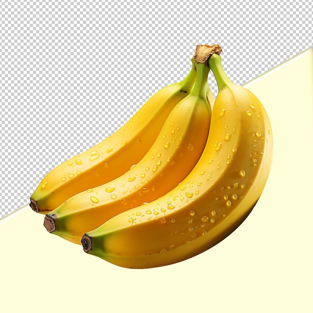 Realistic png banana with a transparent background