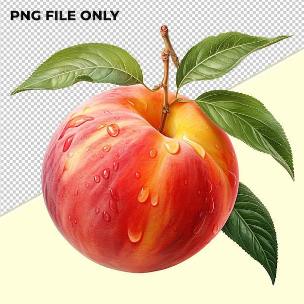 Realistic png peach with a transparent background