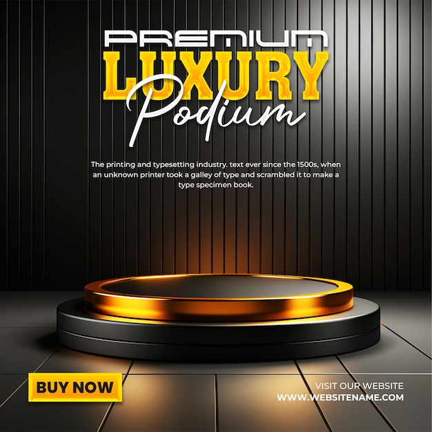 realistic premium luxury podium stage background