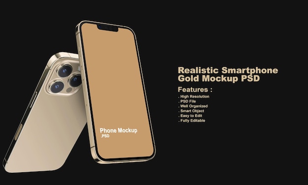 Realistic Premium Smartphone Mockup